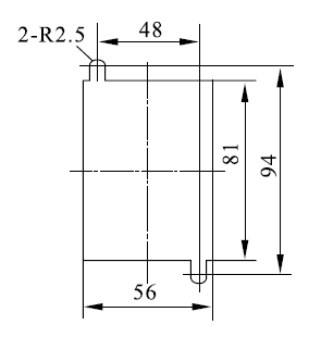 DZ-700/6400安裝開孔尺寸圖