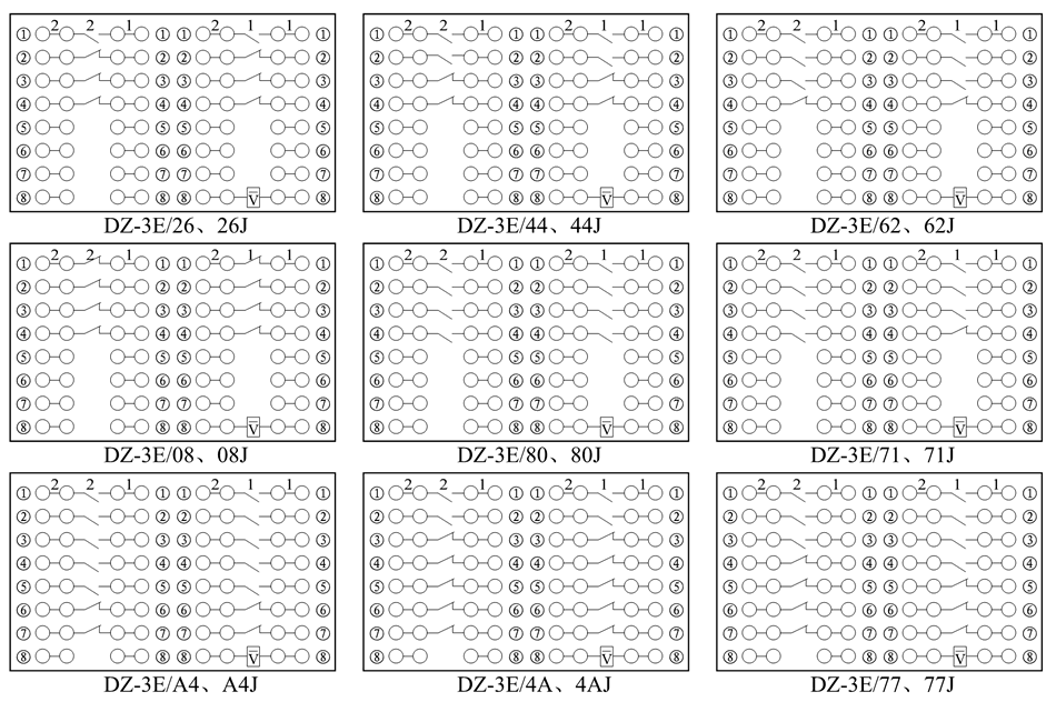 DZ-3E/26、DZ-3E/26J接線圖