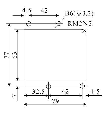 DZ-3E/44、DZ-3E/44J安裝開孔尺寸圖