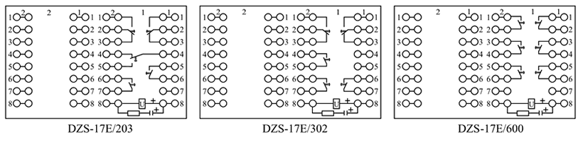 DZS-17E/203內(nèi)部接線圖