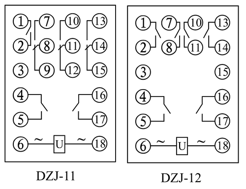 DZJ-12內(nèi)部接線圖