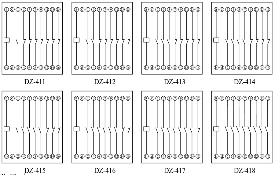 DZ-414內(nèi)部接線圖