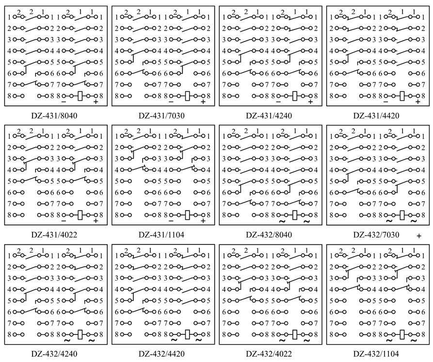DZ-432/7030內(nèi)部接線圖