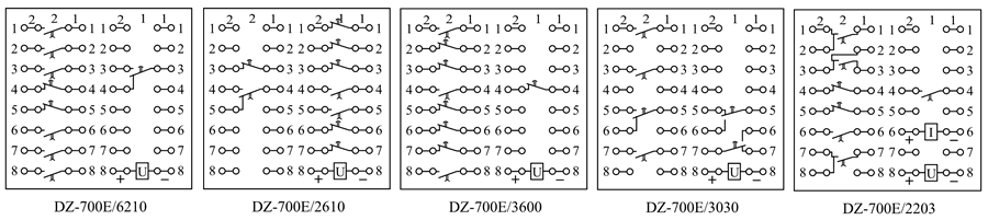 DZ-700E/2203內(nèi)部接線圖