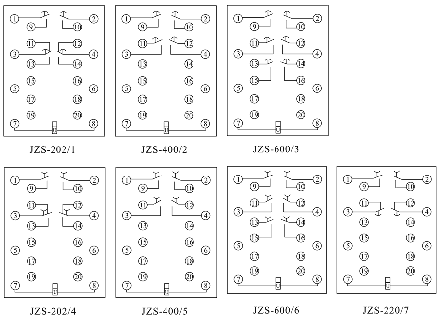 JZS-400/2內部接線圖