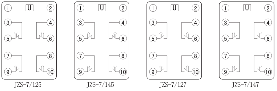 JZS-7/125內(nèi)部接線圖