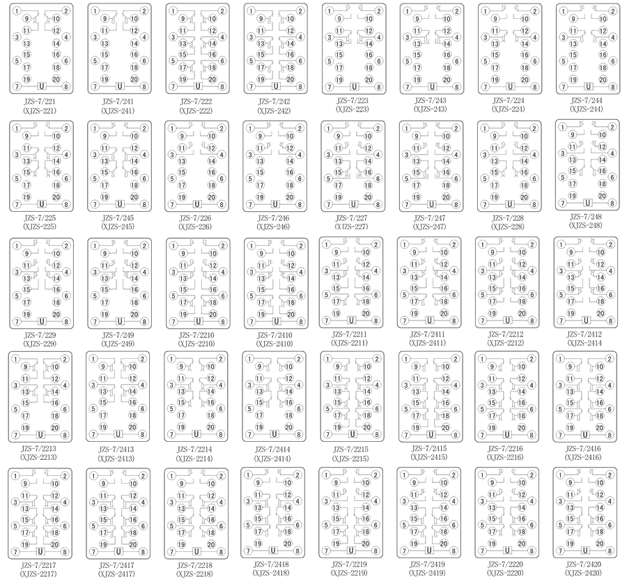 JZS-7/2419內(nèi)部接線圖