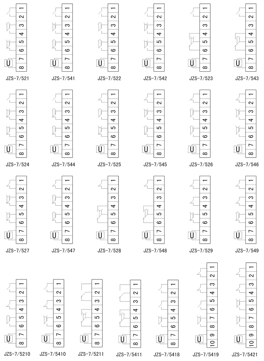 JZS-7/5211內(nèi)部接線圖