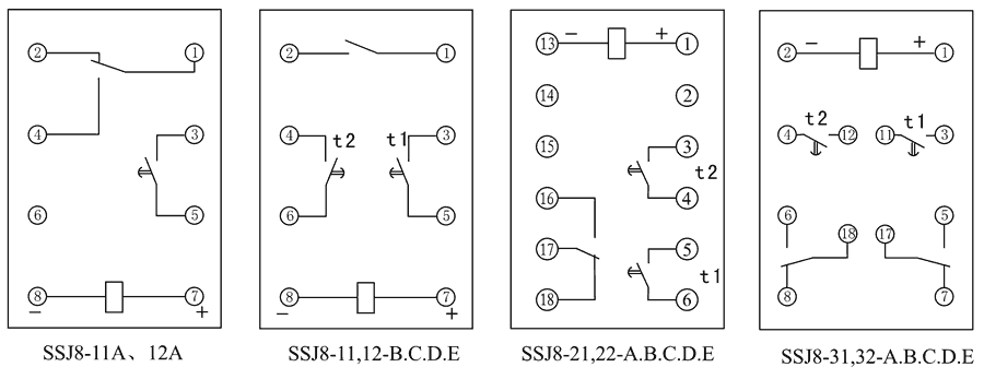 SSJ8-21B內部接線圖