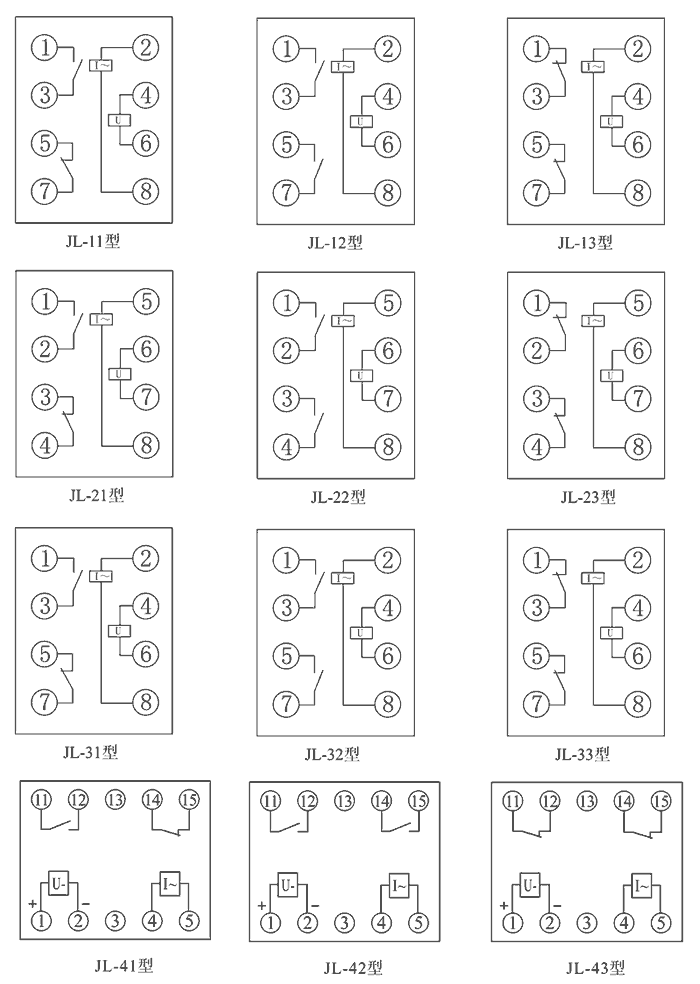 JL-21內(nèi)部接線(xiàn)圖