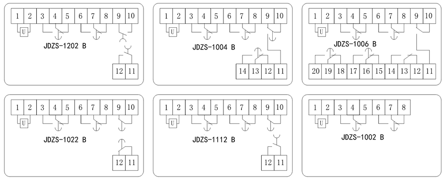 JDZS-1112B內(nèi)部接線(xiàn)圖