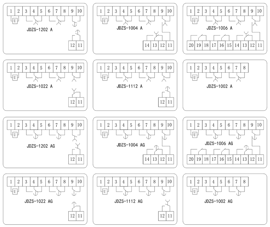 JDZS-1006AG內(nèi)部接線圖