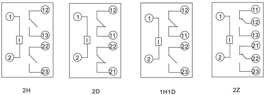 HDLN-2-2H-4內(nèi)部接線圖