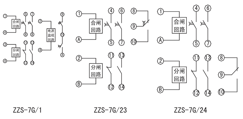 ZZS-7G/1內(nèi)部接線(xiàn)圖