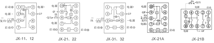 JX-12內(nèi)部接線(xiàn)圖