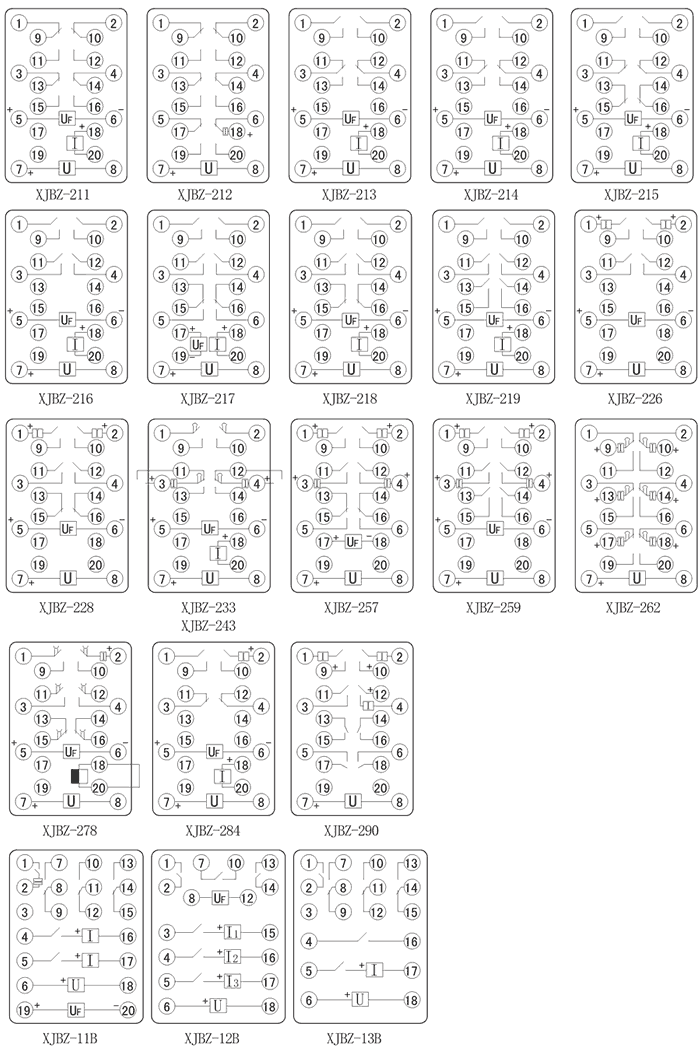 XJBZ-233內(nèi)部接線圖