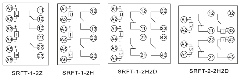 SRFT-1-2H內(nèi)部接線圖