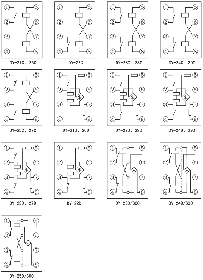 DY-24C內部接線圖