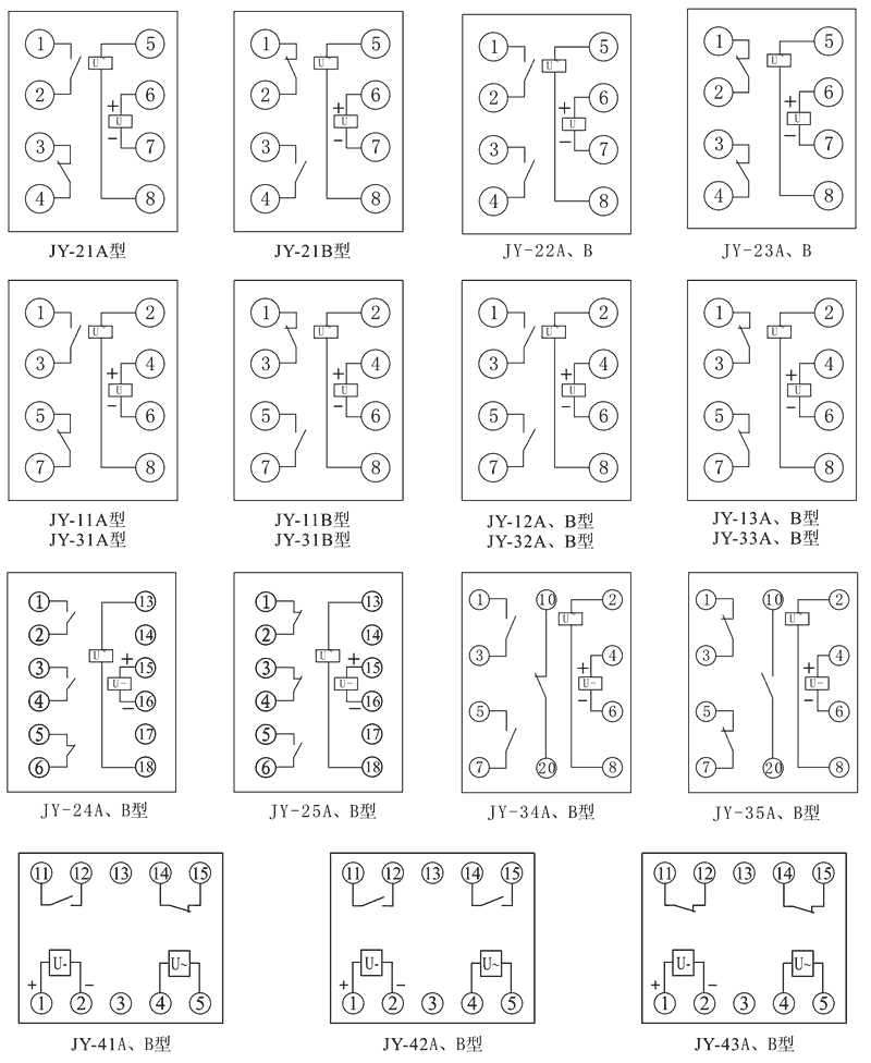 JY-42A內(nèi)部接線圖