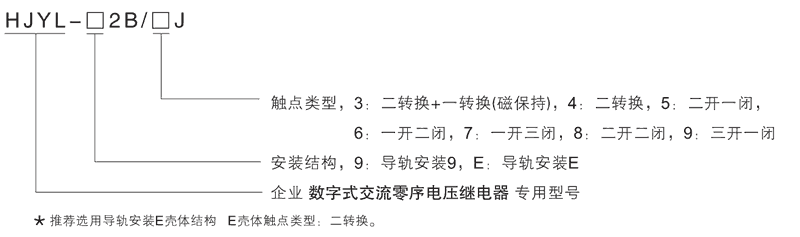 HJYL-92B/9J型號及其含義