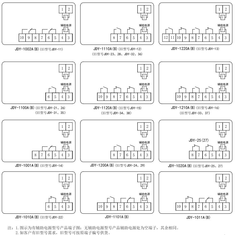 JDY-1120A內(nèi)部接線圖