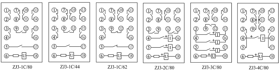 ZJ3-4C/80內(nèi)部接線圖