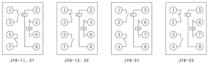 JY8-31B內(nèi)部接線圖