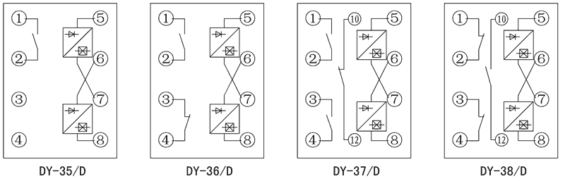 DY-38/D內(nèi)部接線(xiàn)圖