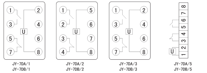 JY-7DA/5內部接線圖