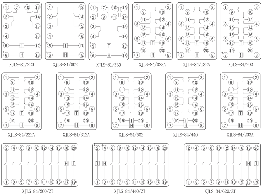 XJLS-84/222A內部接線圖