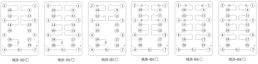 HBJB-201/2內部接線圖