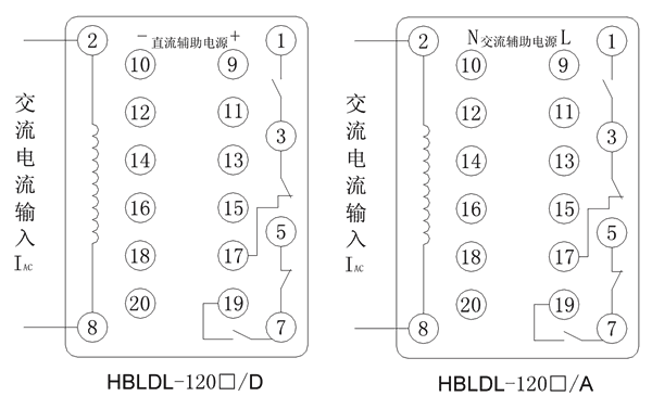 HBLDL-1202/A內部接線圖