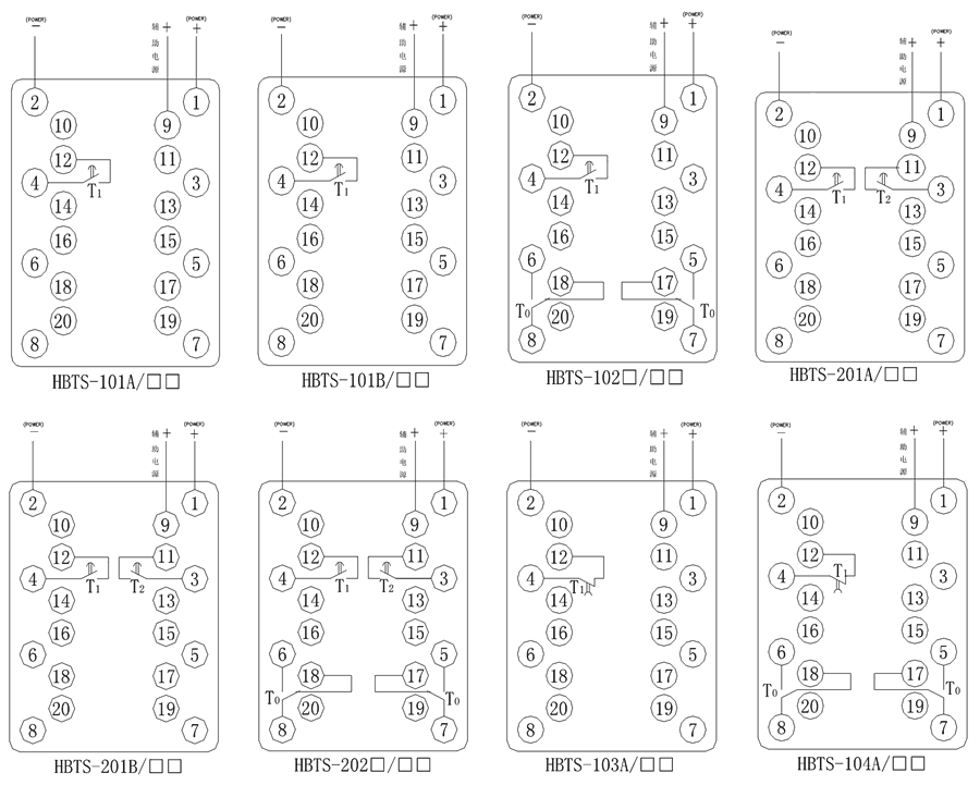 HBTS-101B/2內(nèi)部接線圖