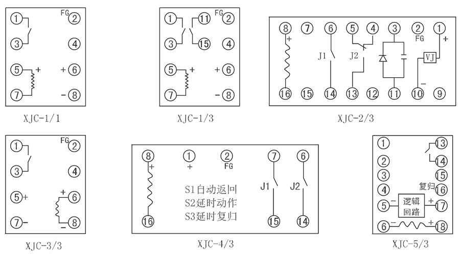 XJC-2/3內部接線圖